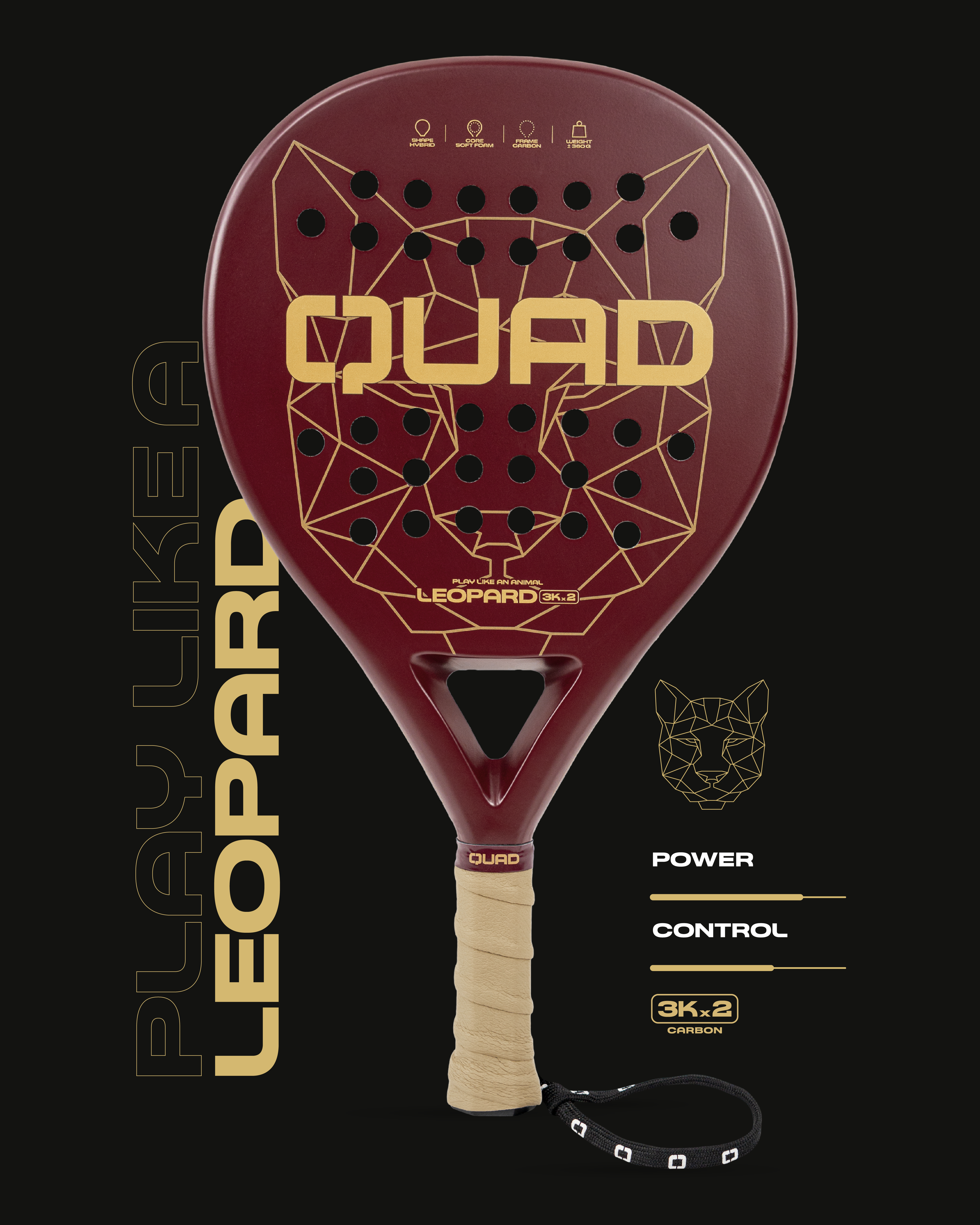 QUAD LEOPARD PADEL RACKET-6