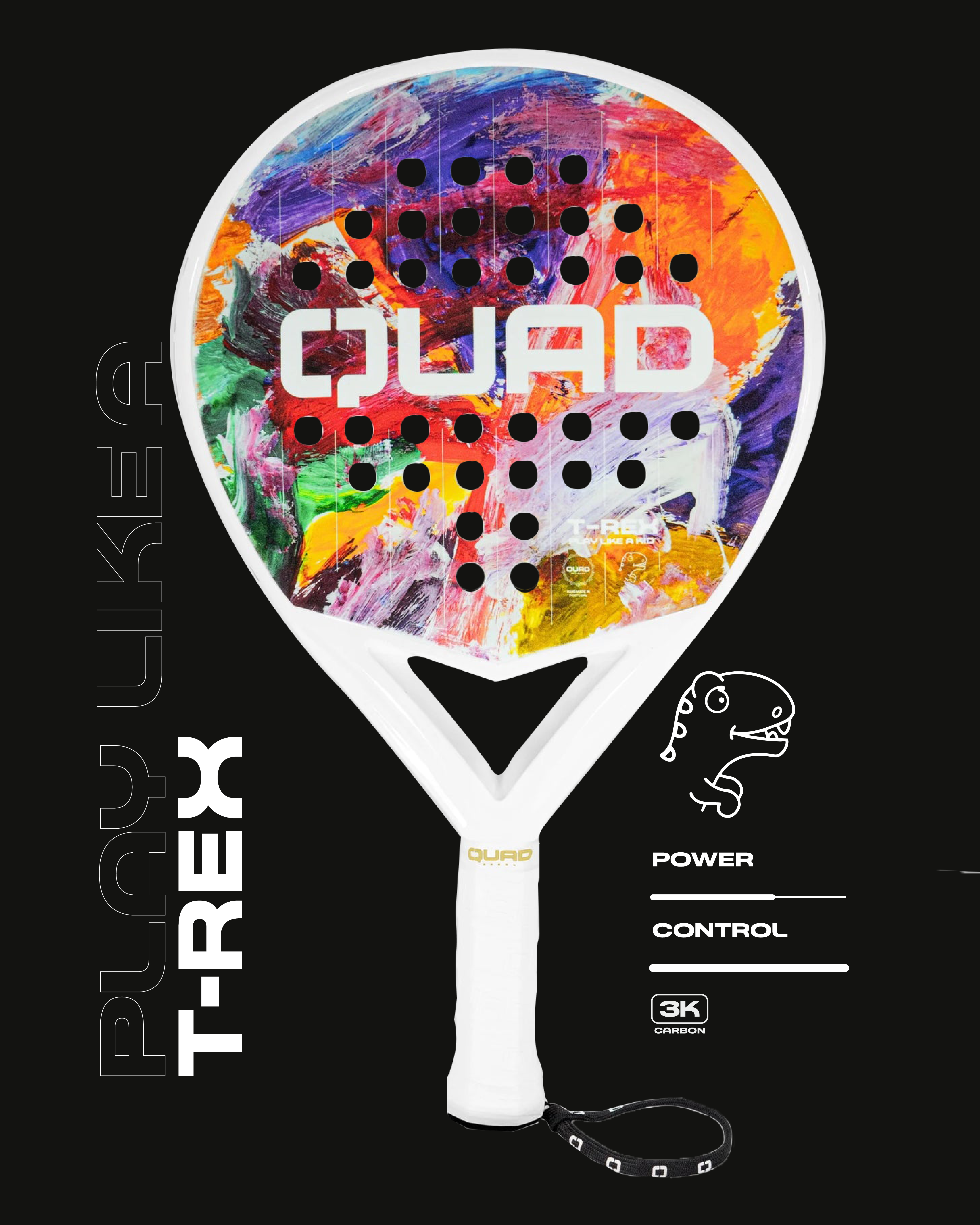 QUAD T-REX JUNIOR PADEL RACKET-5