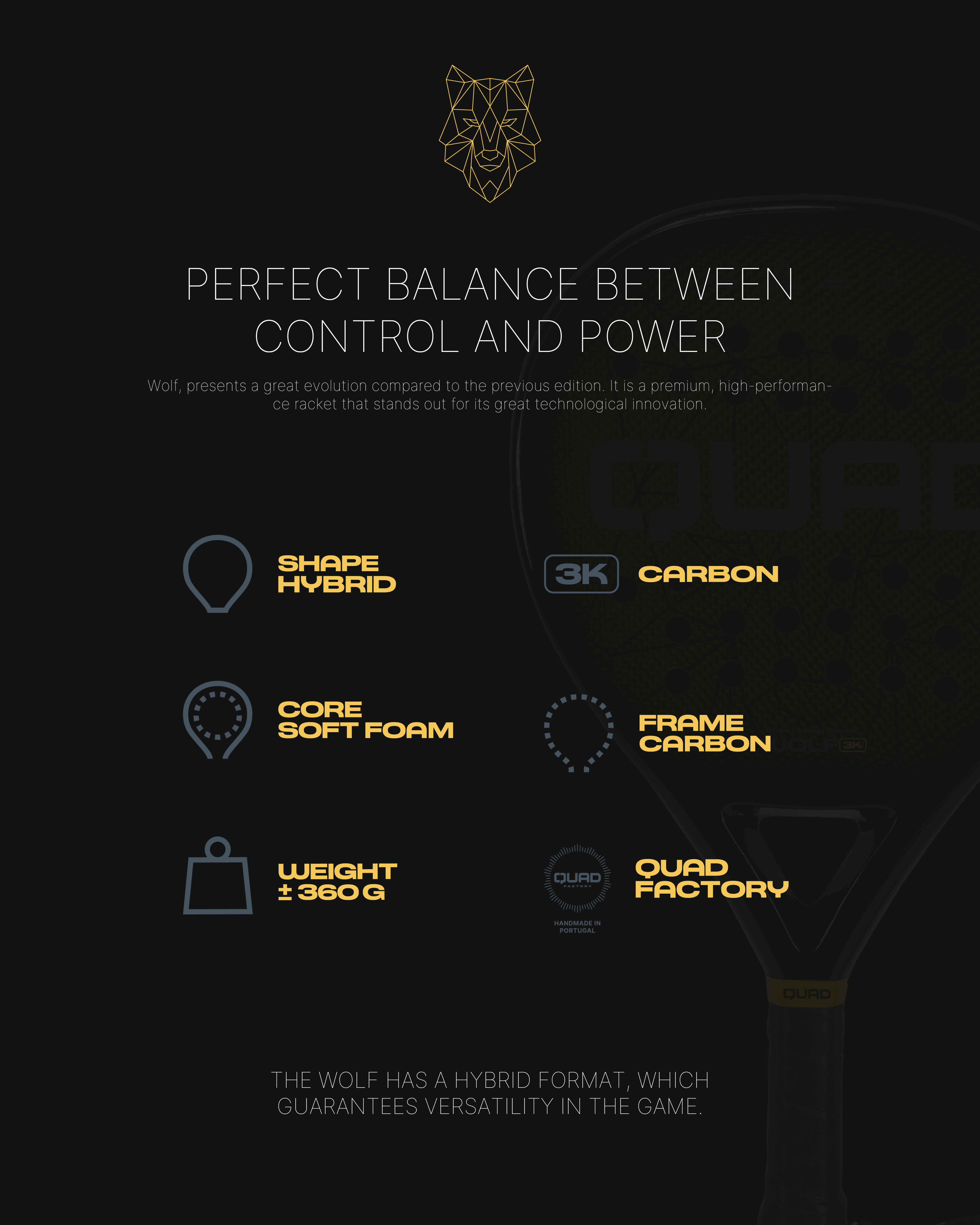 QUAD WOLF PADEL RACKET-7